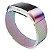 Tobfit Fitbit Charge 2 Band, Milanese Loop Mesh Smooth Stainless Steel Strap, Magnetic Closure Metal Clasp Replacement Wrist Band for Fitbit Charge 2, Small, Colorful