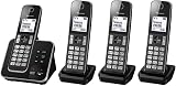 Panasonic KX-TGD324 Cordless Phone Nuisance Call Blocker 4 Pack Black/Silver view 3