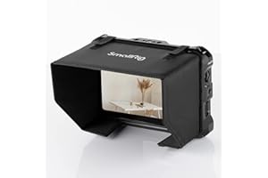 SmallRig Monitor Cage for Atomos Shinobi 7, Cage Kit with Cable Clamp, Built-in NATO Rail and Sun Hood （Not Compatible for Shinobi 5）- 3456