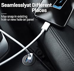 ICESPRING 2 Ports USB 3.0 Extension Cable, Flush