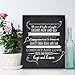 Ocean Drop Designs - 'May This Home' Quote Premium Chalkboard Style Typography Wall Art - Black Frame Included - Perfect Housewarming Gift (8