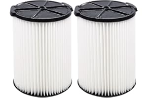 Rediboom 2 Pack VF4000 Washable Replacement Filter for Ridgid Shop Vac 5-20 Gallon Wet Dry Vacuums & Husky Vacs 6-9 Gallon Cl