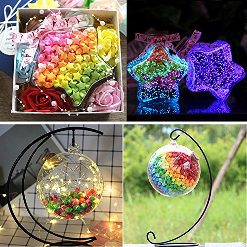 2340 Sheets Origami Stars Paper Double Sided 25 Colors Decoration Paper Strips