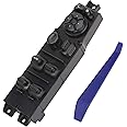 Obaee Master Window Switch Power Control Button Front Left Driver Side Compatible with Jeep Cherokee 1997 1998 1999 2000 2001 Replacement OEM 56009449AC 56009449AB 68171681AA 1 Auto Button Green light