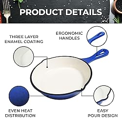 Healthy Choices 6" Small Portable Enameled Cast