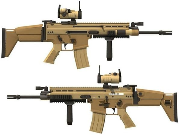 Diy 1 1 Fn Scar L For And Pubg Players Mk16 Actual Size Papercraft Assault Rifle Paper Model Assemble Hand Work 3d Puzzle Game Kids Toy Amazon Ca Home Kitchen