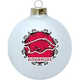 Boelter Brands NCAA Arkansas Razorbacks Large Collectible Glass Ornament