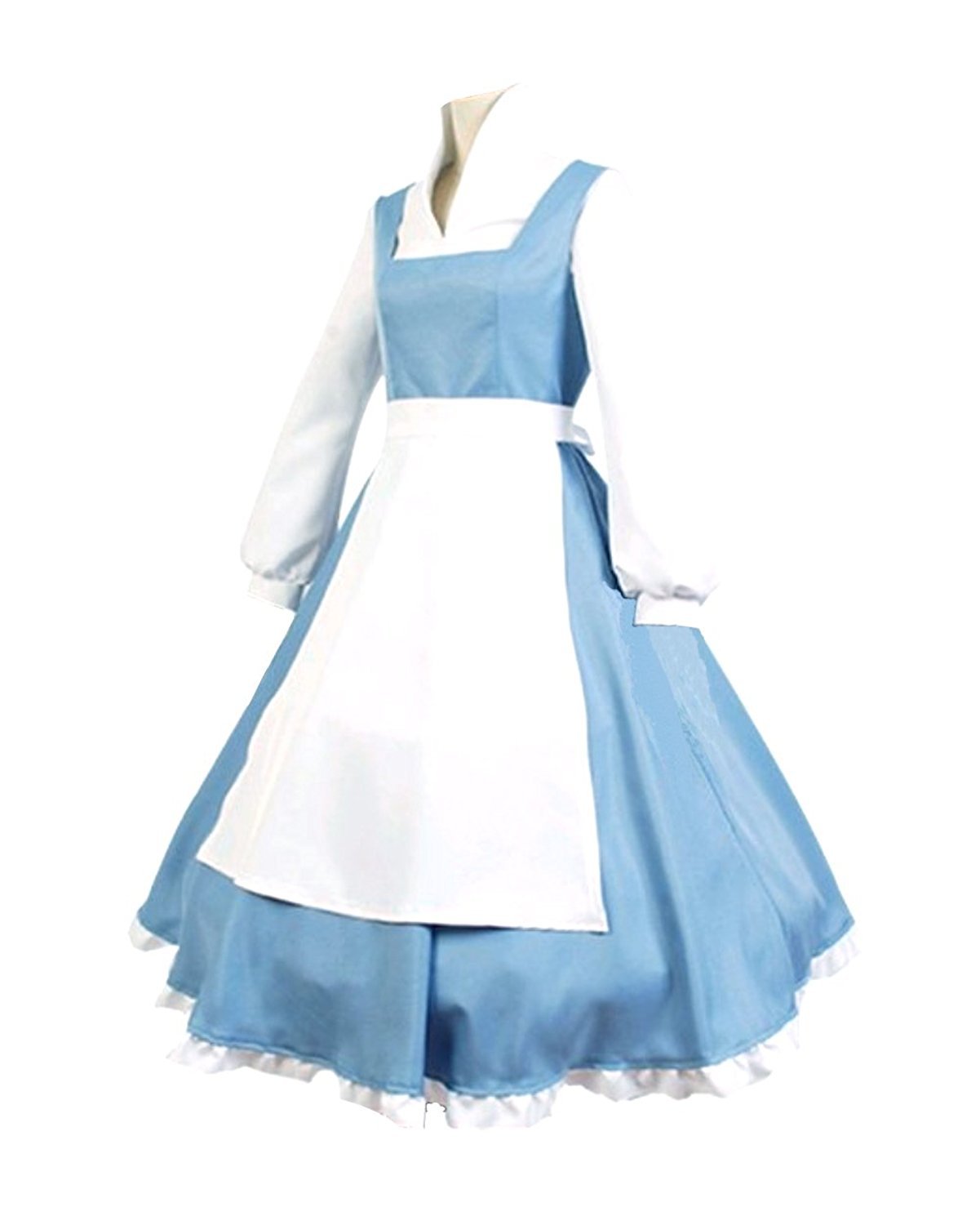 Gothden Women's Apron Maid Dress Cosplay Costume Halloween Cosplay Costumes Blue