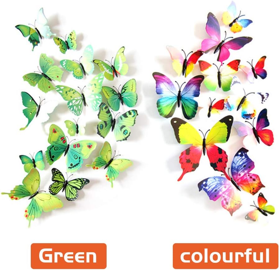 Pvc Adesivi Murali Farfalle 3d Per La Adesivi Per Frigorifero Casa Fai Da Te Decorazioni Casa Kanoson Farfalle Decorative Adesivi Murali 3d 72 Pezzi Adesivi Magnetici Farfalle Da Parete Decorazioni Per Interni