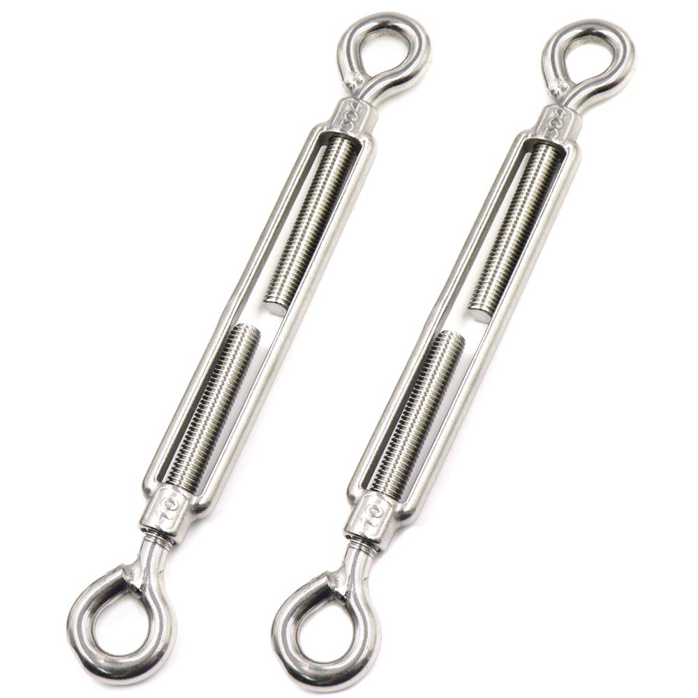 TUOREN M10 Eye & Eye Turnbuckle for Cable Wire Rope Tension Stainless