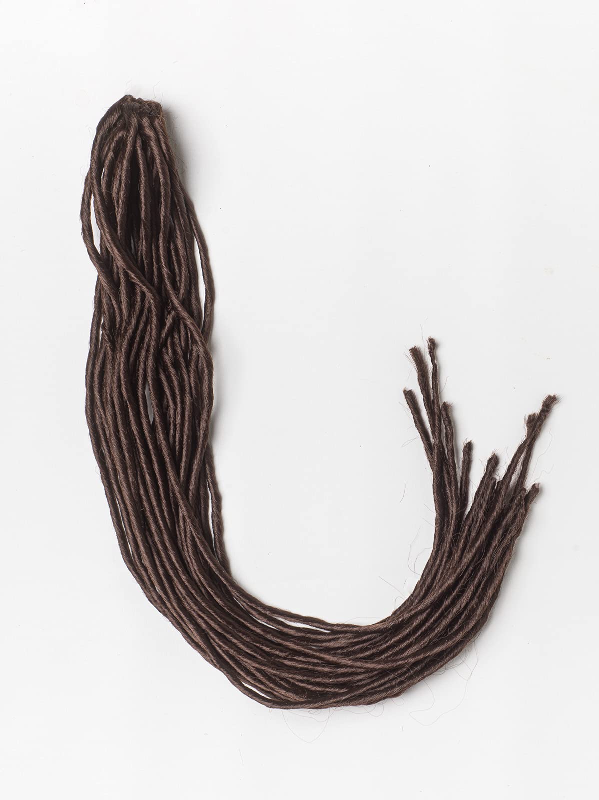 DreadLab - Soft Style Double Ended Synthetic Dreadlocks Twists 10 Pack (Dark Brown)