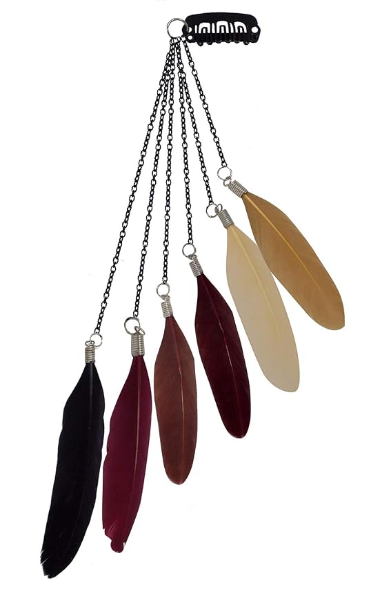 Buy Morges Long Feather Hair Clip Hairpin Hair Extension Feathers
