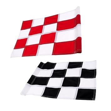 D Dolity 2 Pieces Golf Putting Green Cup Hole Flag Backyard Golf