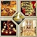 Eloer Tea Lights Flameless LED Tea Lights Candles 100 Pack, Flickering Warm Yellow 100+ Hours Battery-Powered Tealight Candle. Ideal for Party, Wedding, Birthday, Gifts and Home Decoration