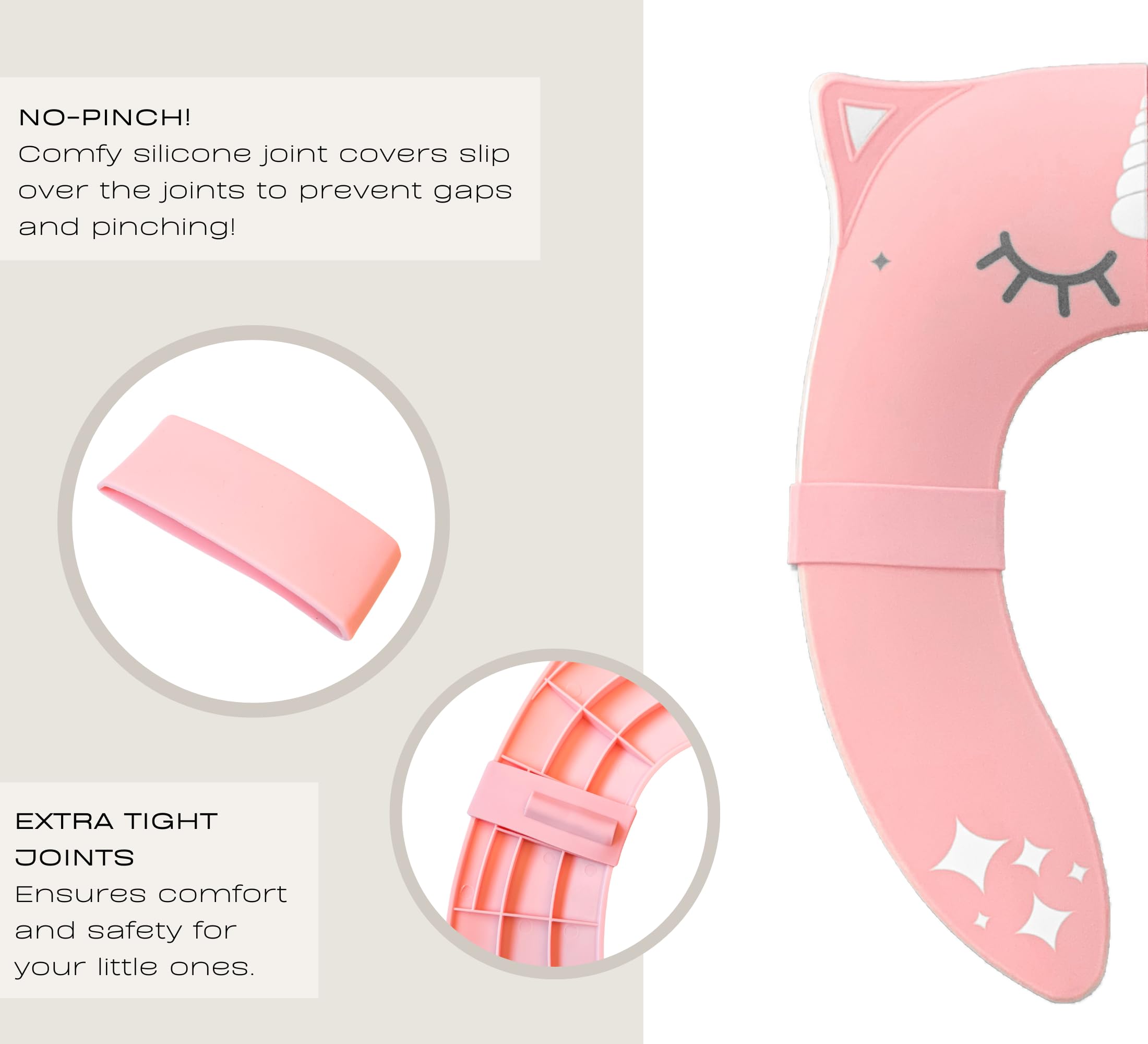 Hippypotamus Travel Potty Seat for Toddler - Folding Potty Training Seat - Portable Toilet Seat Cover for Baby & Kids (PINK Unicorn)
