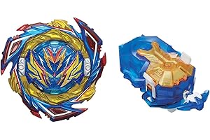 BELLEJIU Battling Tops Burst Dynamite Battle B-187 Starter Savior Valkyrie.Sh-7 with Custom Bey Launcher LR Left Right Spin DB Layer System Spinning Top