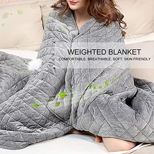 ckin Enjoyable Bedding Polyester Adult Weighted Blanket Quilt Sleep Helper for Anxiety Insomnia Stress - 100 * 150cm