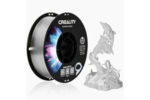 Creality Filamento PETG Impresora 3D Transparente, Oficial PETG Filament 1.75mm Sin Enredos, Fuerte Adherencia y Rendimiento de Voladizo Precisión Dimensional +/-0.02mm, 2.2lbs/Spool