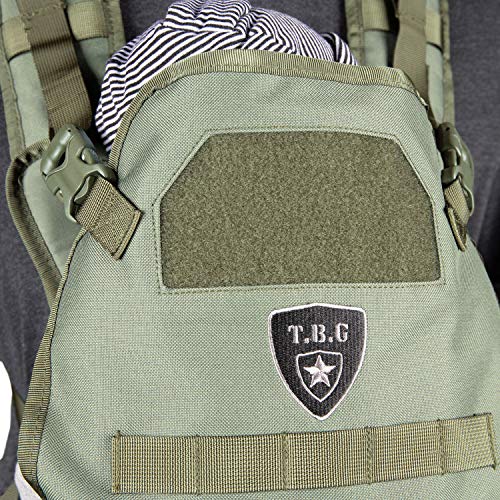TBG - Mens Tactical Baby Carrier for Infants and Toddlers 8-33 lbs - Compact (Ranger Green)