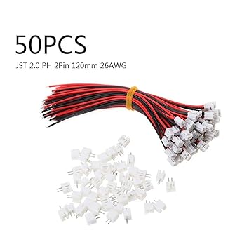 Buy Usdepant 50 Set Mini Micro Jst 2 0 Ph 2 Pin Connector Plug With Wires Cables 120mm Online At Low Prices In India Amazon In