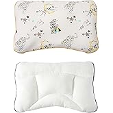 Reidio 1Pcs Toddler Pillows with Removable Soft Pillowcase Kids Pillows for Sleeping Ergonomic Design Machine Washable (3-8T, Yellow)