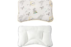 Reidio Toddler Pillows with Removable Cotton Pillowcase Kids Pillows for Sleeping Ergonomic Design Machine Washable (3-8T, Yellow)