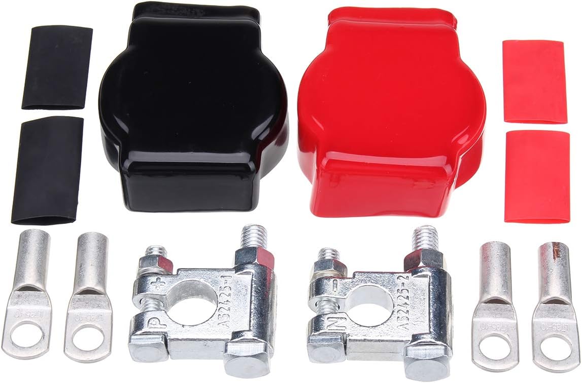 Audew Military Spec Battery Terminal Top Post Kit for Car Marine Boat Rv Vehicles