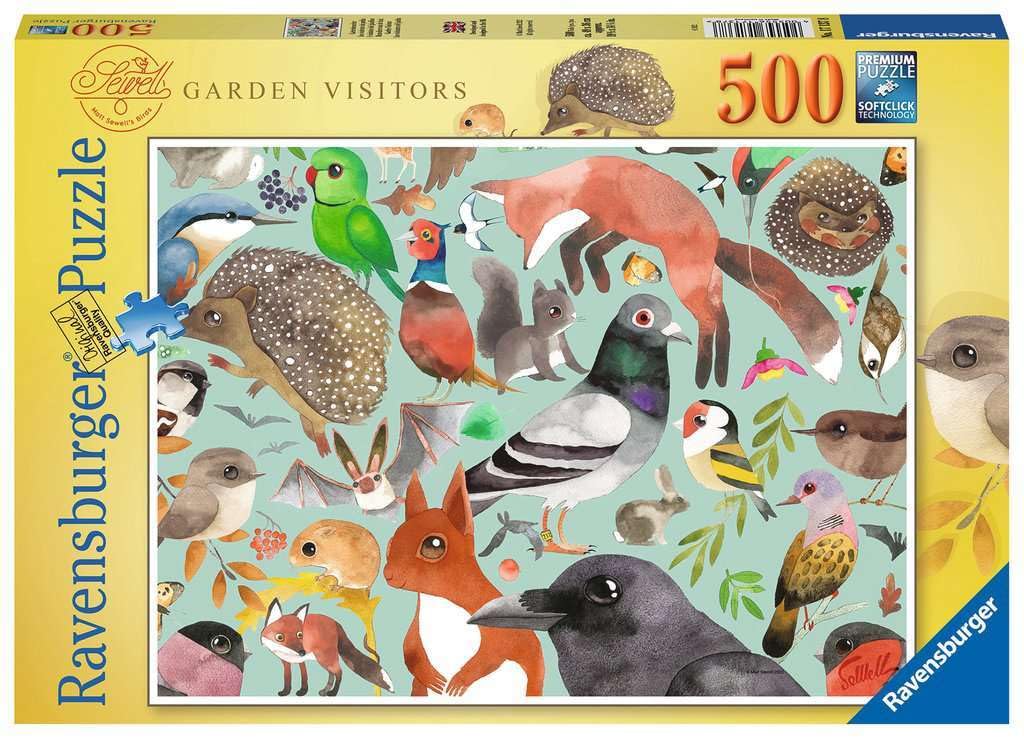 Ravensburger Garden Visitors 500 Piece Jigsaw Puzzle for Adults & Kids Age 10 Years Up
