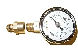 HVAC PARTS Oil Burner Fuel Pressure Test Gauge 0-200 PSI Fits Beckett Suntec Webster Danfoss Pumps