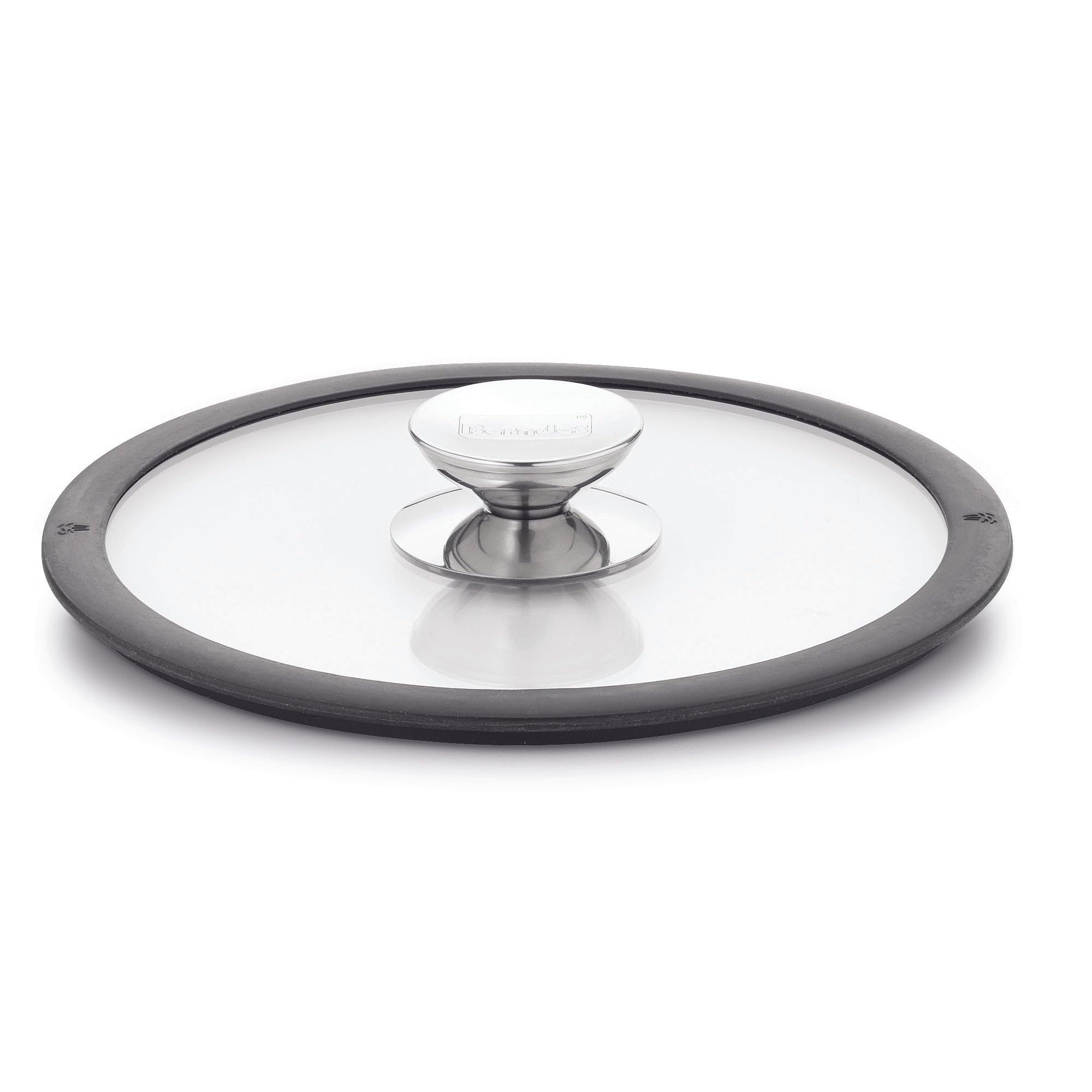 Berndes 20 cm Glass Lid with Black Silicon Rim