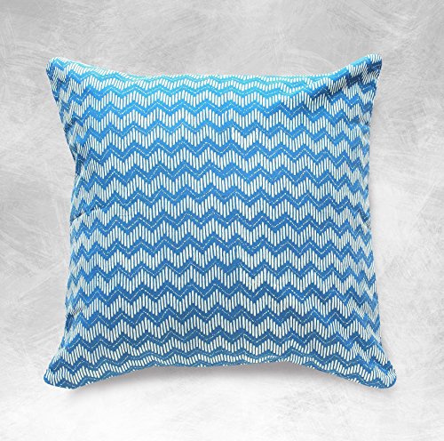 Indigo Boho Batik Pillow Cover Bohemian Blue Cotton Bohemian