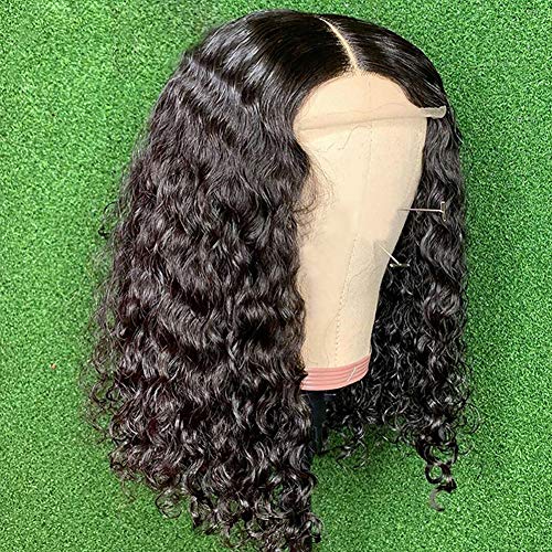Short-Bob-Wigs-4x4-Lace-Closure-Wigs-Brazilian-Curly-Lace-Front-Wigs-Human-Hair-Jaja-Hair-Deep-Wave-Bob-Wigs-for-Black-Women-150-Density-Pre-Plucked-with-Baby-hair-12-Inch4x4-Lace-Closure