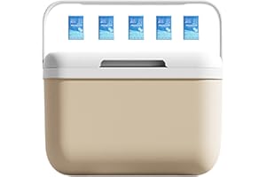 5L Portable Camping Cooler with Ice Retention, Hard Lunch Box for Outdoor BBQ Picnic & Travel