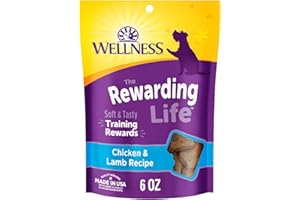 Wellness WellBites Chicken & Lamb Recipe Soft & Chewy Dog Treats, 6 Ounce Bag