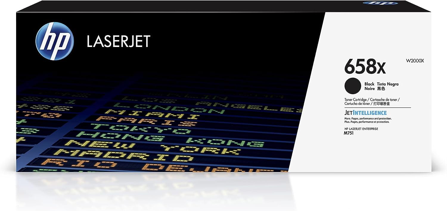 HP W2000X 658X High Yield Original LaserJet Toner Cartridge, Black, Single Pack