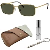 Ray-Ban RB3717 Rectangle Sunglasses with Official RAYBAN Eyewear Kit