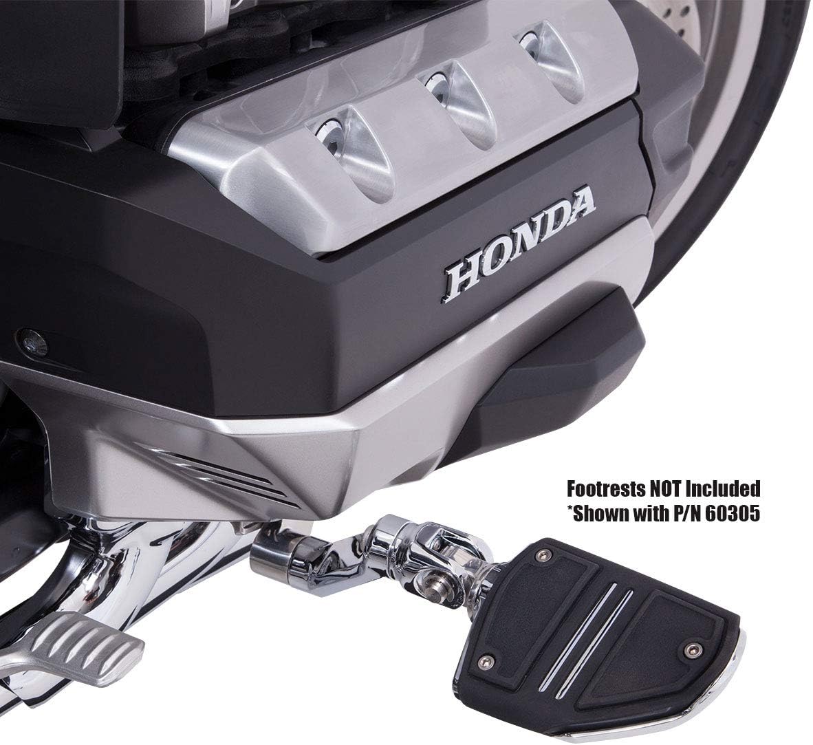 Goldstrike 3Way Adjustable Highway Peg Mounts for Gold Wing BLACK Body