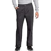 Cherokee Cargo Scrub Pants for Men with Mid Rise Straight Leg Zip Fly WW250AB