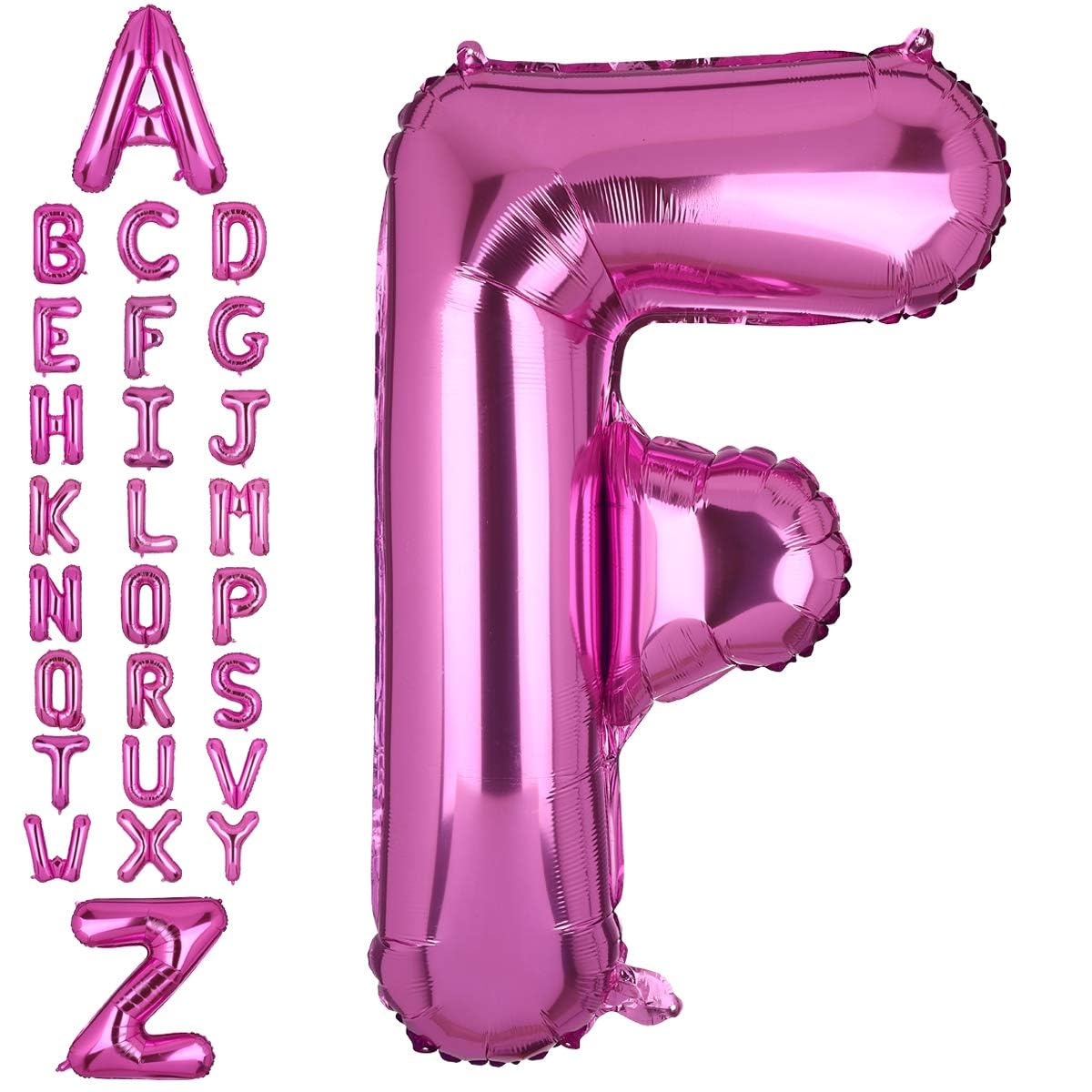 40 Inch Giant Pink Letter F Foil Helium Balloons Big Single Mylar Balloon Birthday Party Decoration Supply Baby Shower (Pink F)