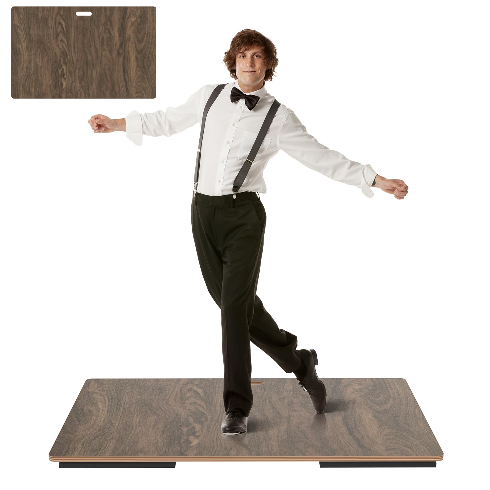 Photo 1 of LEARNIBEE Tap Dance Floor,Tap Board for Tap Dancing,Portable Dance Floor,Cushioned Tap Board,46.4 * 29.5inch Large Size