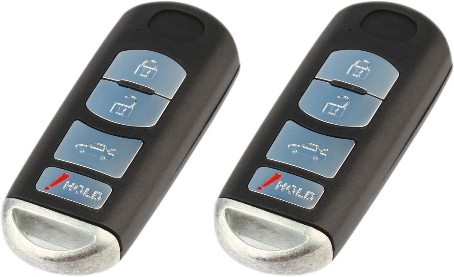 fits 2009 2010 2011 2012 2013 Mazda 6 Smart Key Fob Keyless Entry Remote (KR55WK49383), Set of 2