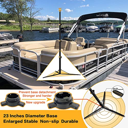 Boat Cover Support Poles Stand System Stable Base Height Adjustable