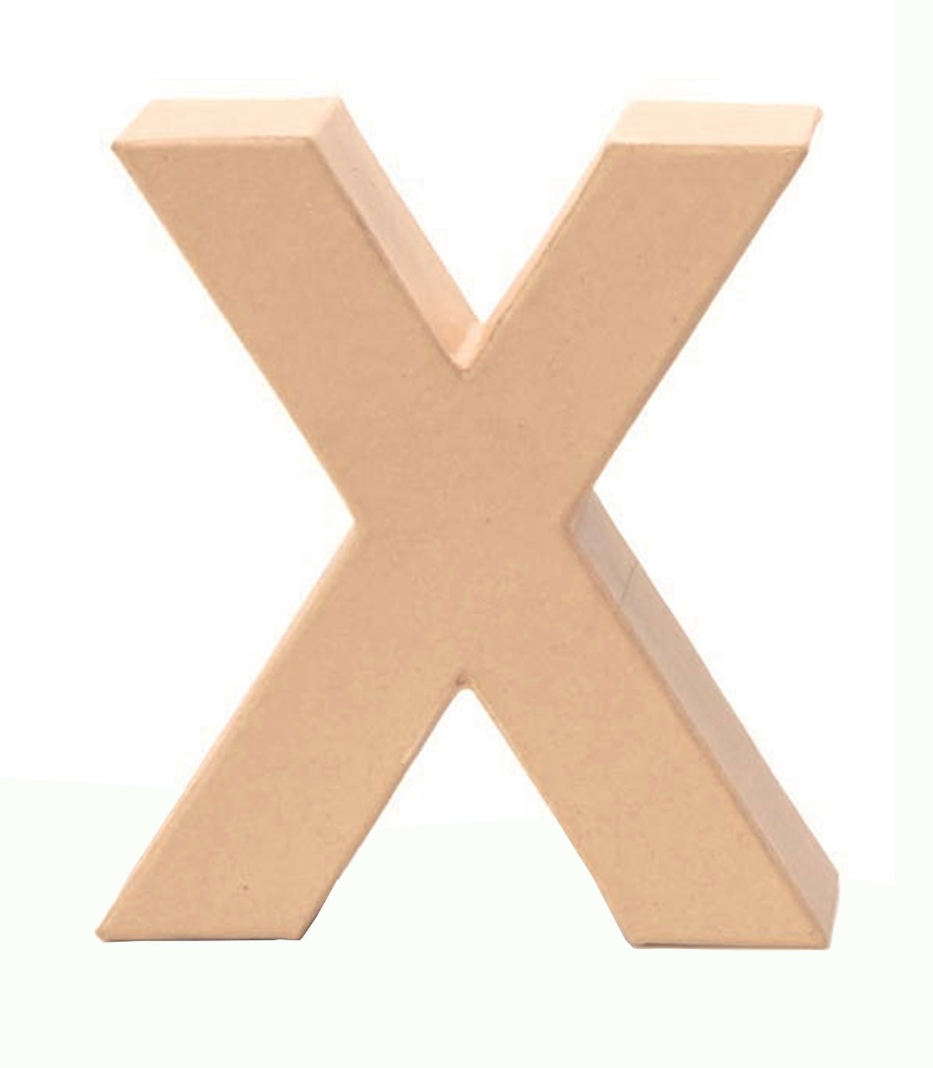 Glorex Cardboard Letter 'X', Natural, X