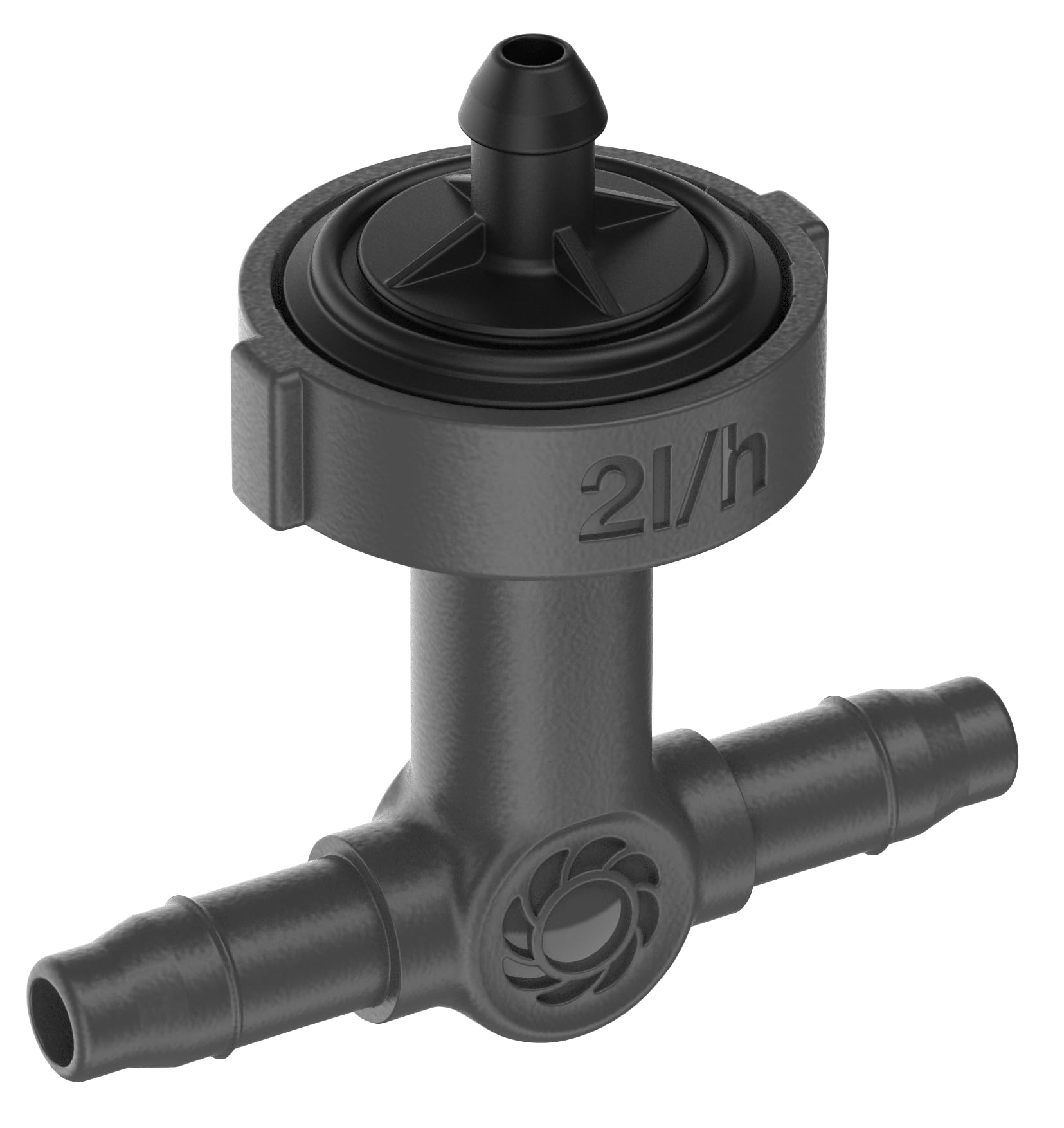 Gardena Micro-Drip-System Inline Drip Head, pressure-equalising: Drip head for automatic irrigation system, for rows of plants with different pot heights, simple connection technology (13312-20)