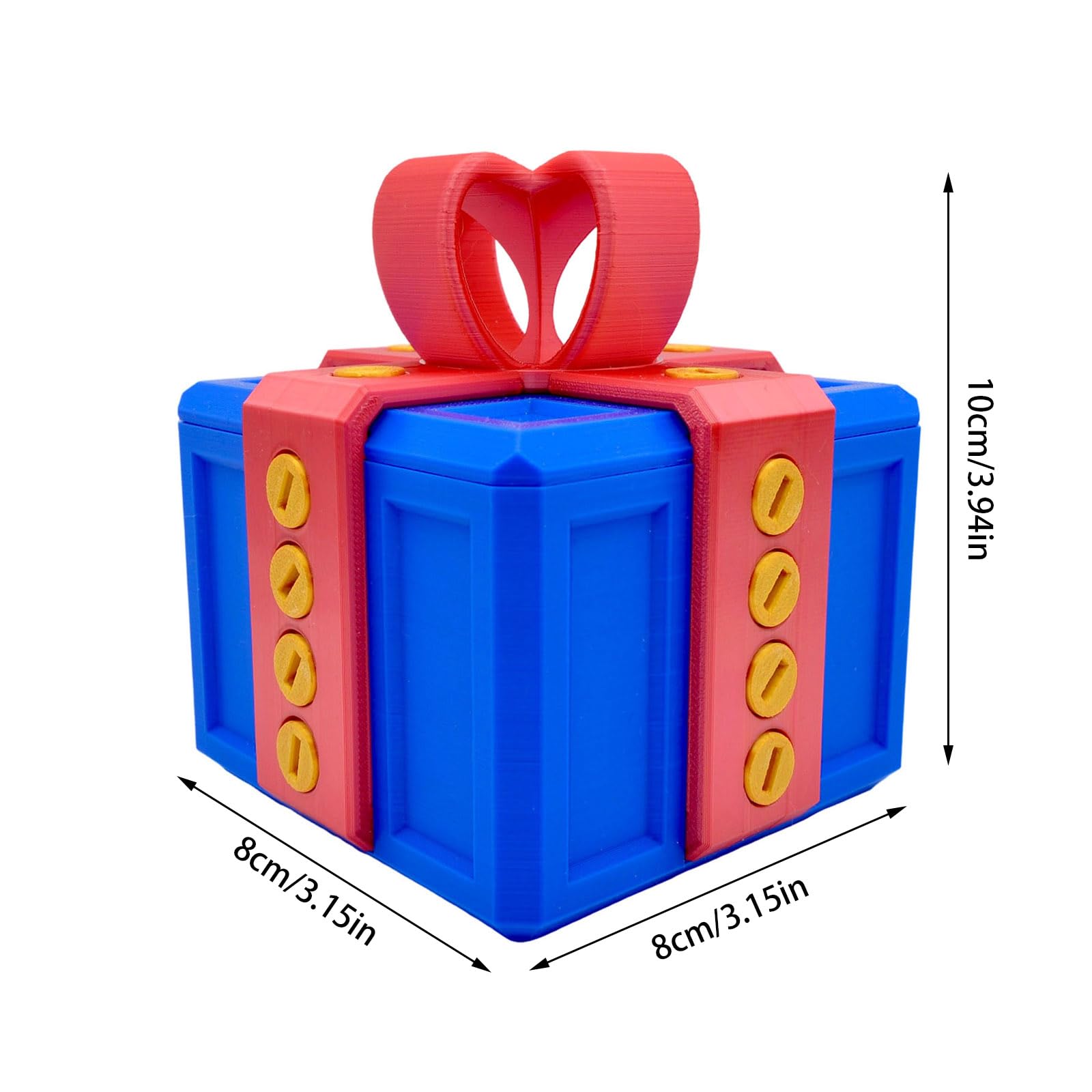 Really Annoying Gift Box with Twist Storage and Assorted Colors,Prank Screw Box,3D Printed Really Annoying Gift Box with Screws, Novelty Gift Wrap Box Prank Gift Box For Christmas (A02)