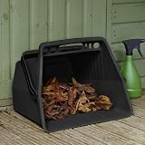 Addis Garden Leaf Lawn Cuttings Scoop Tool Bucket 41x30x33cm Black view 2