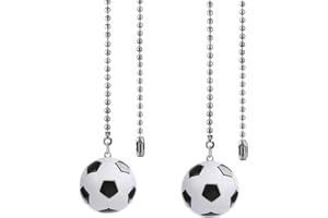 DAYONE Ceiling Fan Pull Chain Ornaments Extension Soccer Light Pull Chains for Ceiling Fans Lights Lamp 2Pack