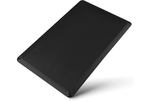 WEKADRIN Anti-Fatigue Standing Mat for Kitchen and Office 44x71cm Black Cushioned Floor Pad Non-Slip Comfort