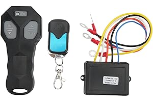 Aramox Winch Remote Control, 930V 75ft Winch Remote Control Kit 434MHZ Receiver Waterproof Handset Switch for Car ATV Truck