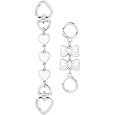 Framendino, 2 Pack Purse Extender Chain Bag Charms Bag Extender Chain Purse Strap Extender for Handbags